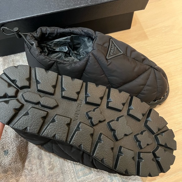 Prada Calzature Uomo Nylon Piuma in colour Nero (black) Men’s size 9 - Picture 3 of 7